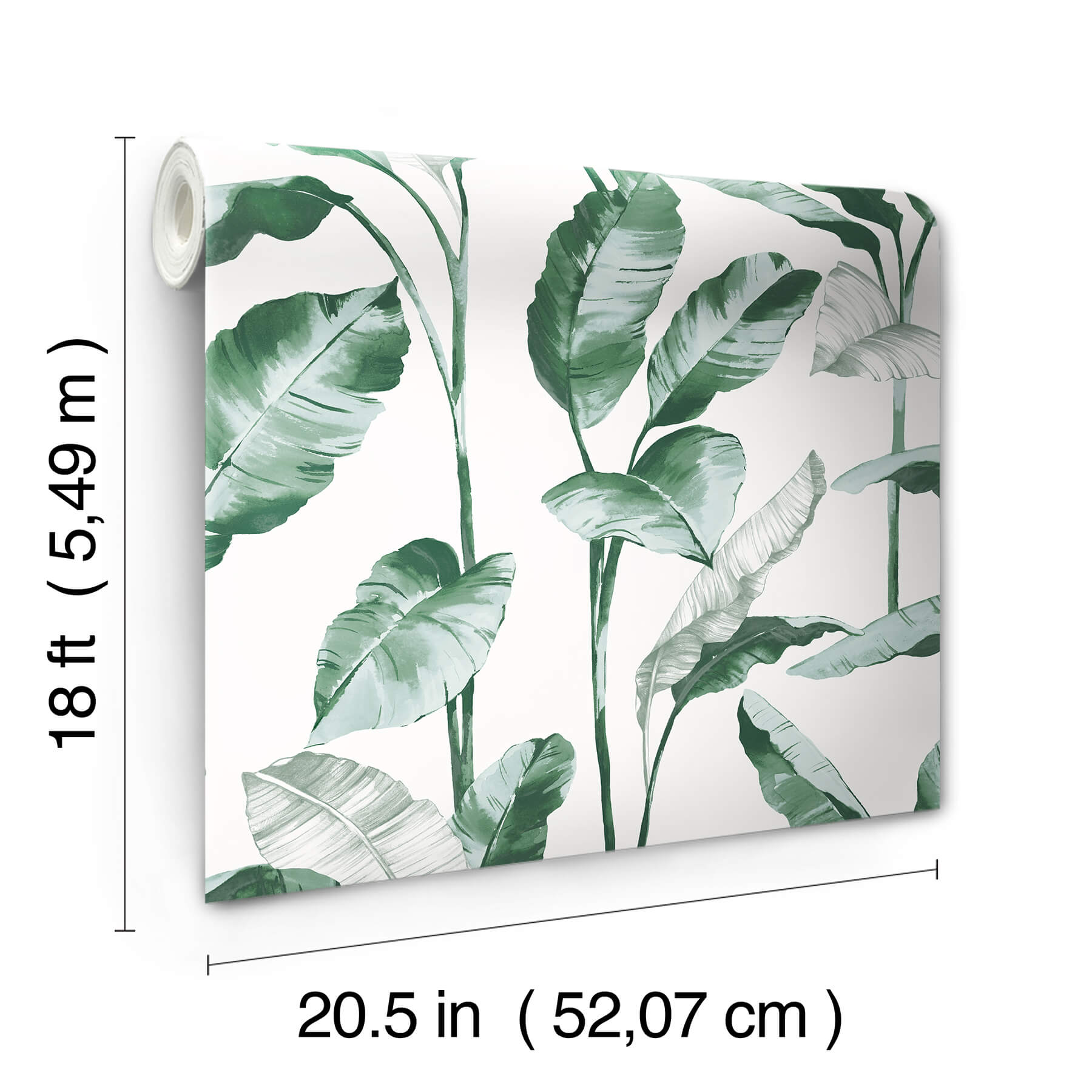 teal-banana-leaf-peel-and-stick-wallpaper-york-wallcoverings-nus4904 - York Wallcoverings Wallpaper