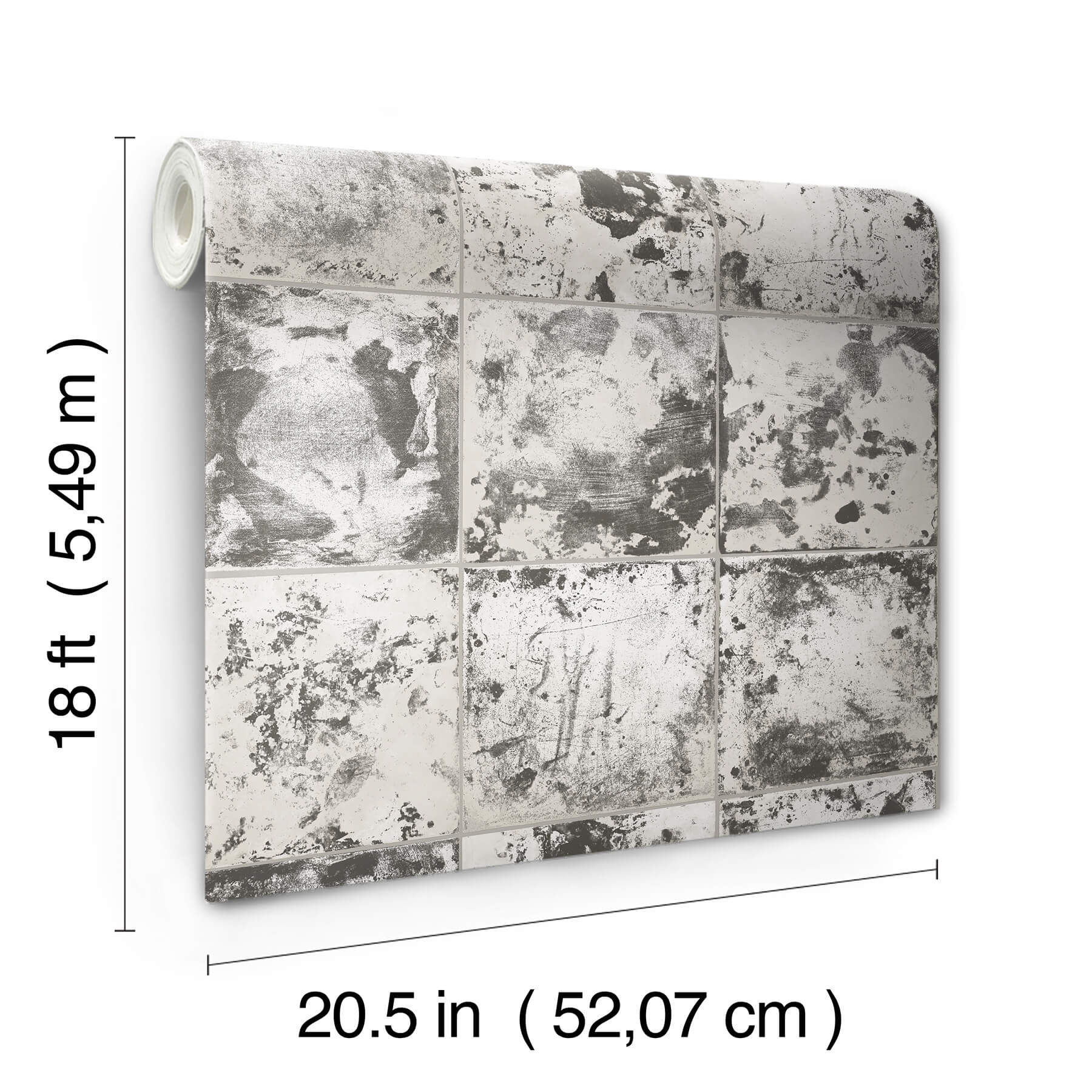 charcoal-metal-sheet-peel-and-stick-wallpaper-york-wallcoverings-nus4905 - York Wallcoverings Wallpaper