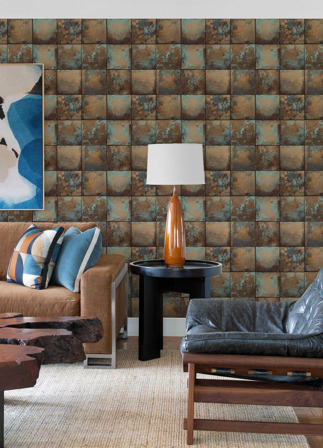 copper-metal-sheet-peel-and-stick-wallpaper-york-wallcoverings-nus4907 - York Wallcoverings Wallpaper