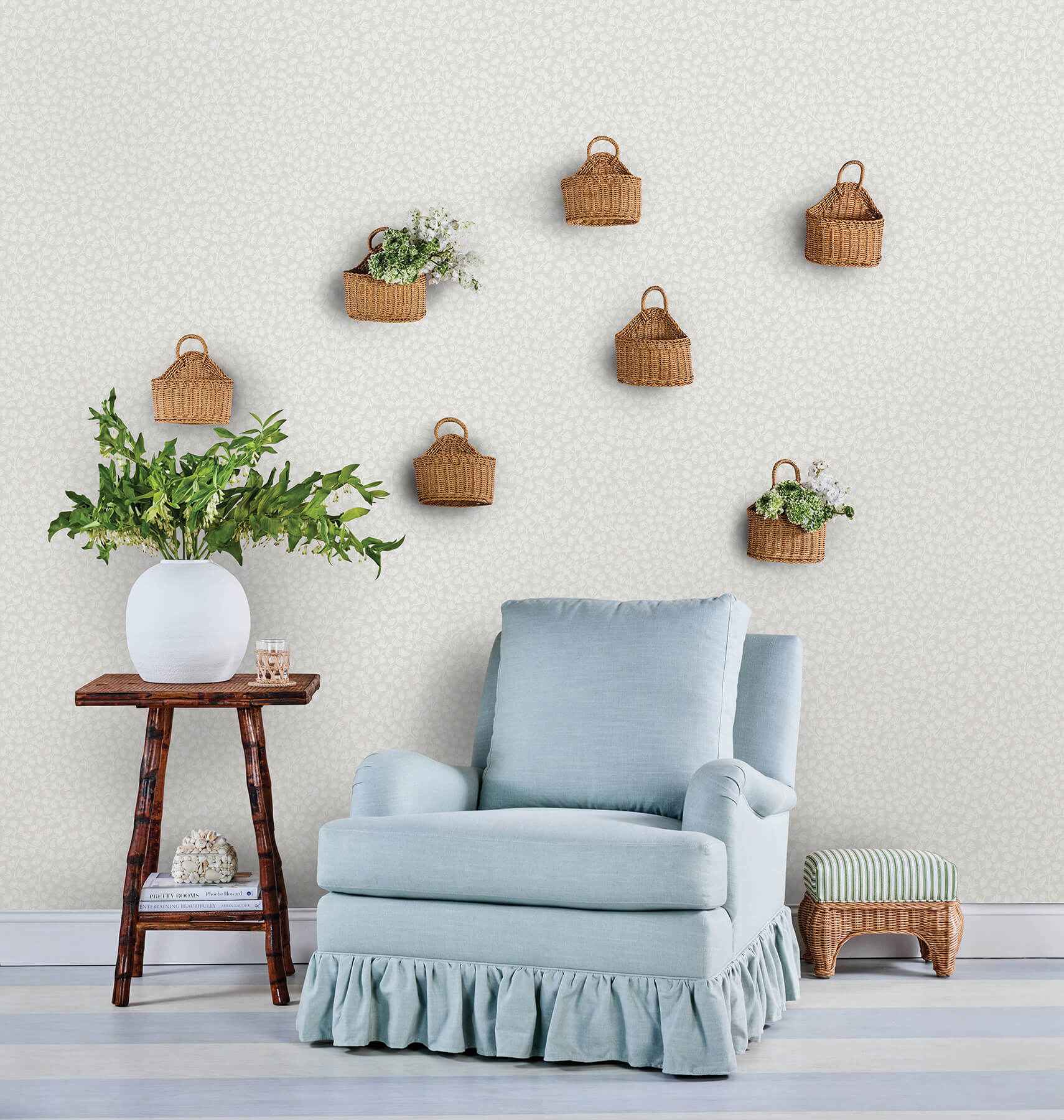 Sea Fern Driftwood Peel and Stick Wallpaper - York Wallcoverings - SSS6306 - York Wallcoverings Wallpaper