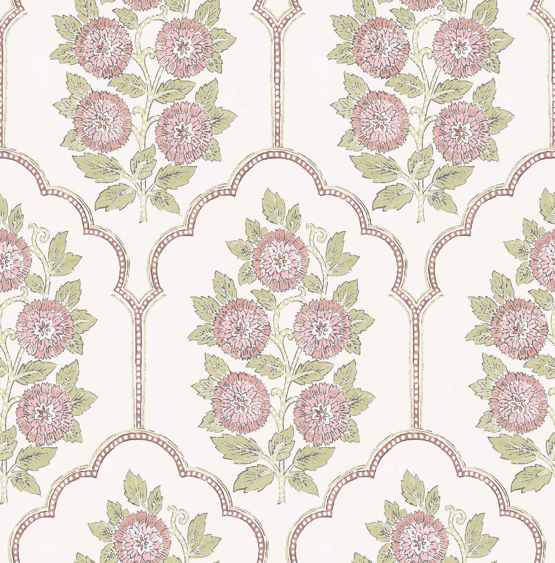Floral Bazaar Rose Water Peel and Stick Wallpaper - York Wallcoverings - SSS6314 - York Wallcoverings Wallpaper