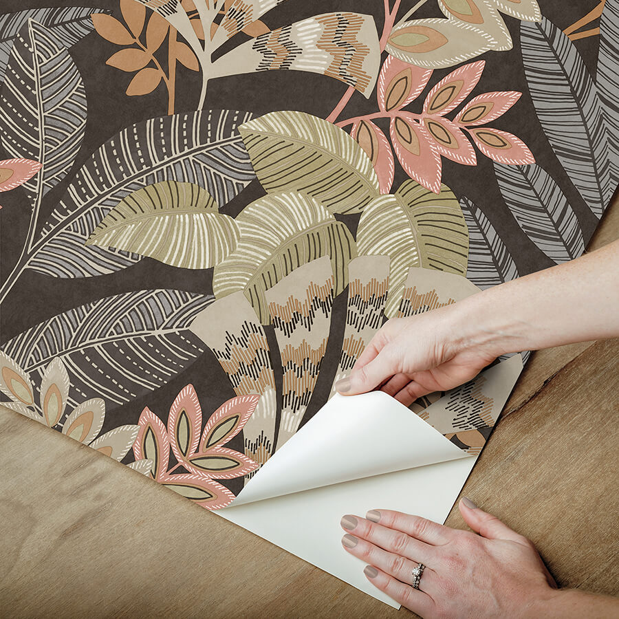 yara-charcoal-peel-and-stick-wallpaper-york-wallcoverings-nhs6174 - York Wallcoverings Wallpaper