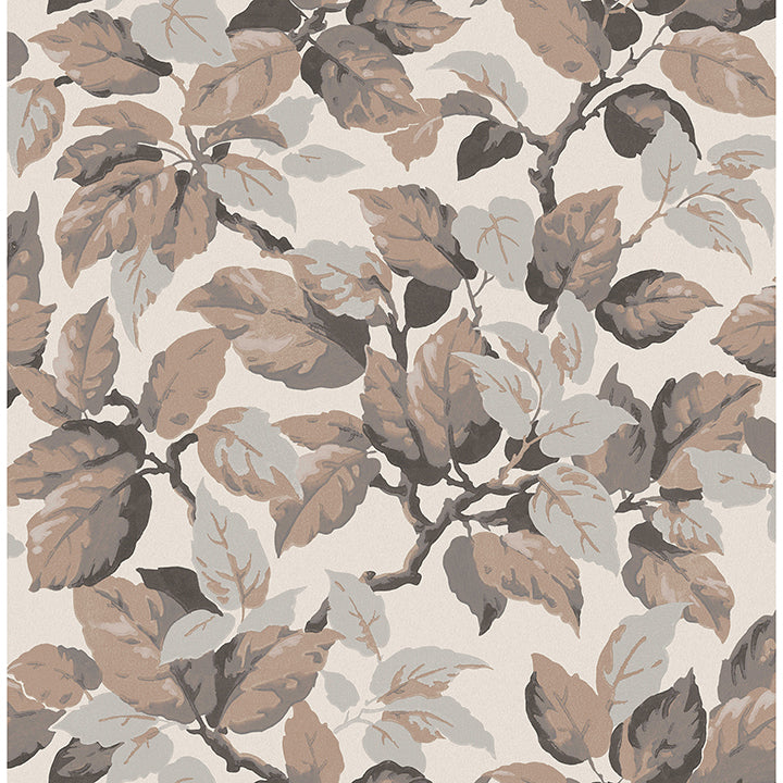 canopy-beige-leaf-wallpaper-york-wallcoverings-4164-m1806 - York Wallpaper Wallpaper