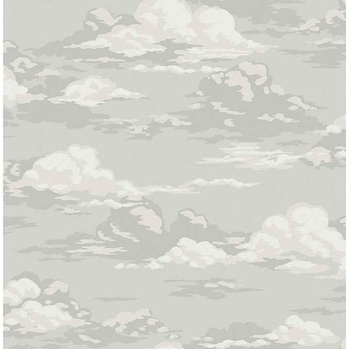 Cumulus Grey Clouds Wallpaper - York Wallcoverings - 4164-M1810 - York Wallcoverings Wallpaper