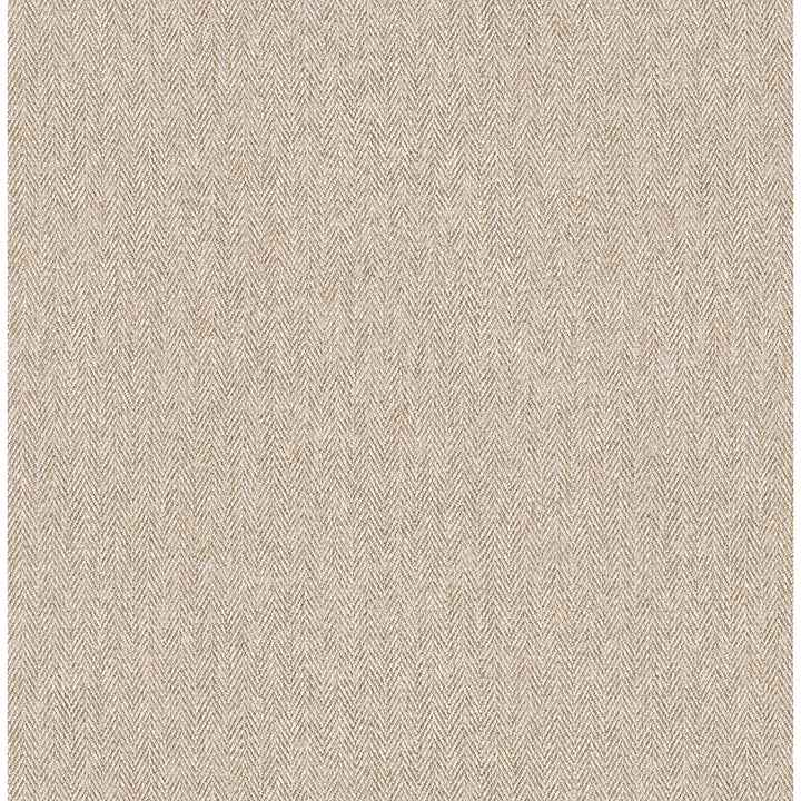 Herringbone Neutral Tweed Wallpaper - York Wallcoverings - 4164-M1825