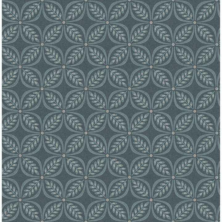 Morgrove Blue Trellis Wallpaper - York Wallcoverings - 4164-M1834