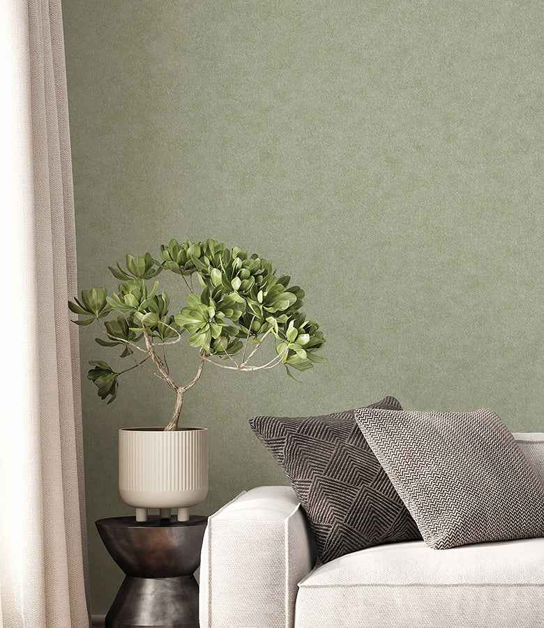 Heritage Green Plain Wallpaper - York Wallcoverings - 4164-M1837 - York Wallcoverings Wallpaper