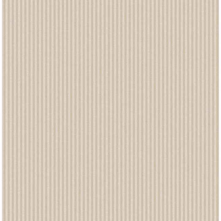 Ticking Beige Stripe Wallpaper - York Wallcoverings - 4164-M1848