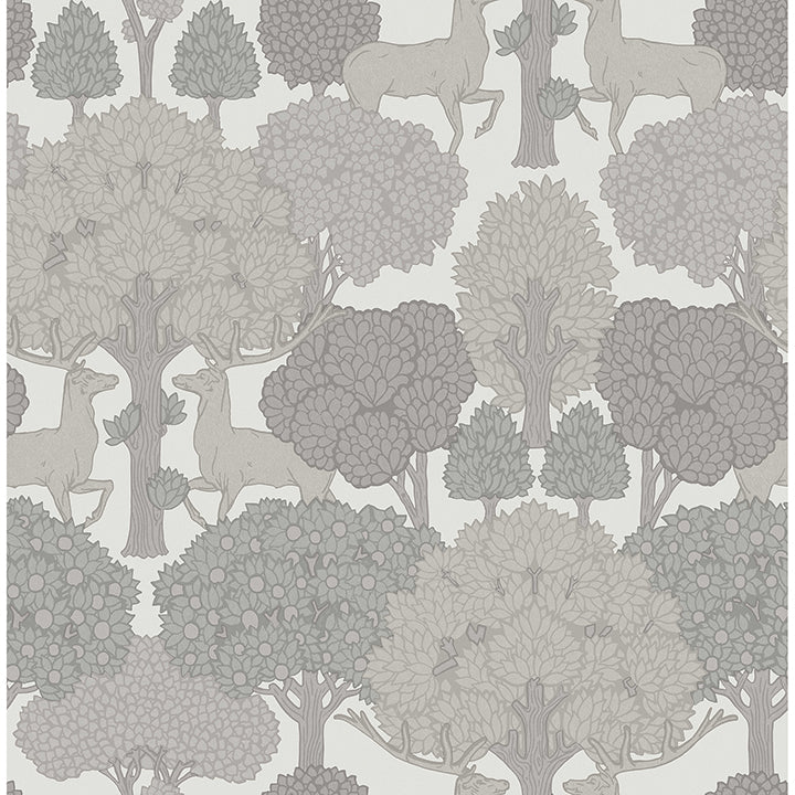 forest-of-arden-grey-deer-wallpaper-york-wallcoverings-4164-m1853 - York Wallpaper Wallpaper