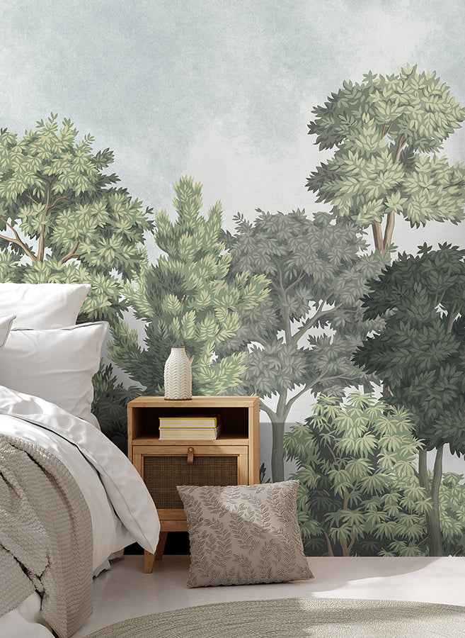 Delamere Green Wall Mural - York Wallcoverings - 4164-50944 - York Wallcoverings Wallpaper
