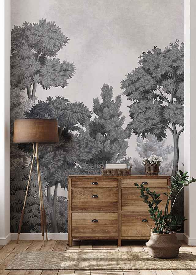 Delamere Mono Wall Mural - York Wallcoverings - 4164-50945 - York Wallcoverings Wallpaper