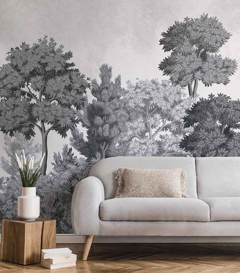 Delamere Mono Wall Mural - York Wallcoverings - 4164-50945 - York Wallcoverings Wallpaper