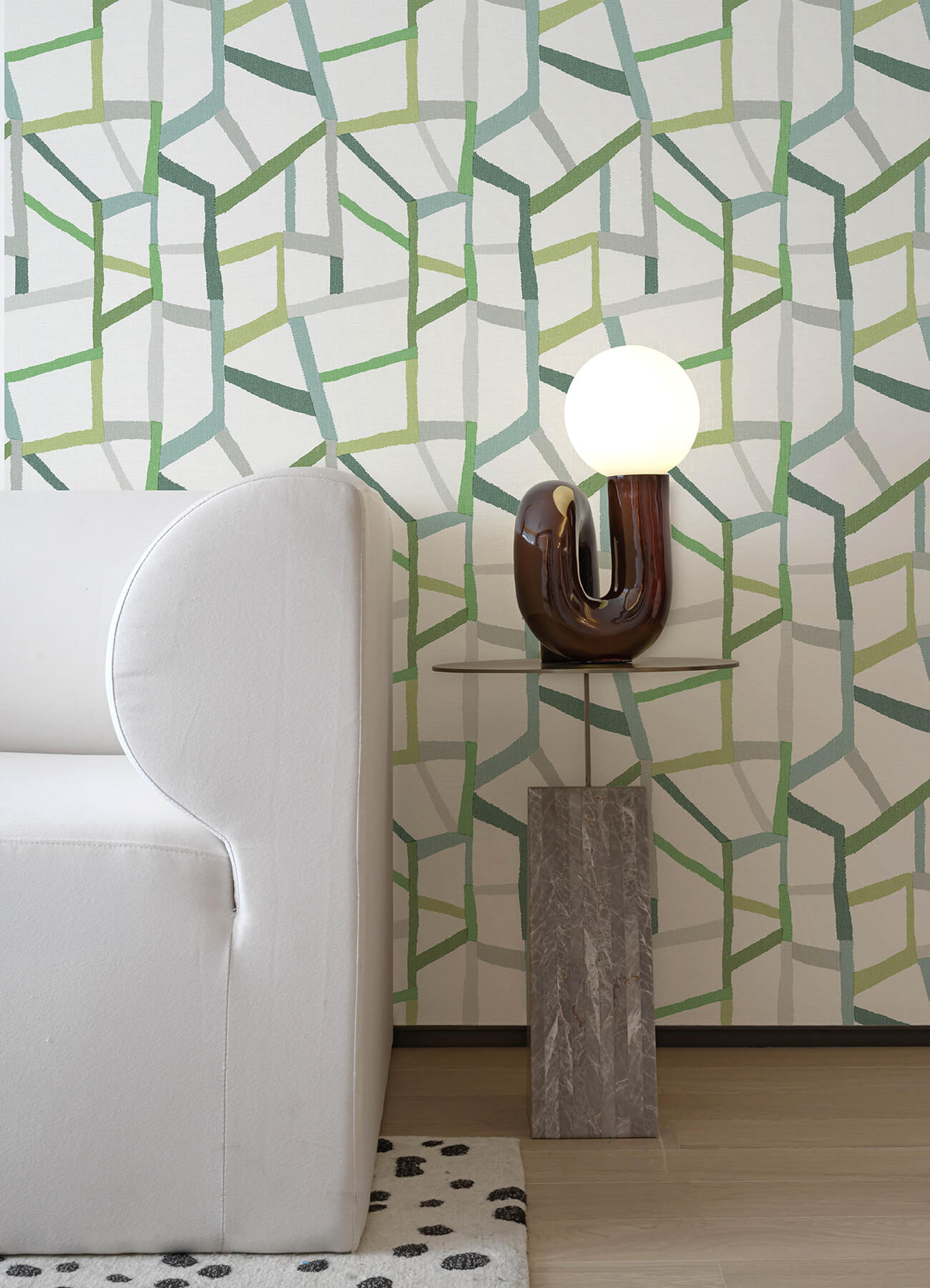 tate-green-geometric-linen-wallpaper-york-wallcoverings-2903-25847 - York Wallcoverings Wallpaper