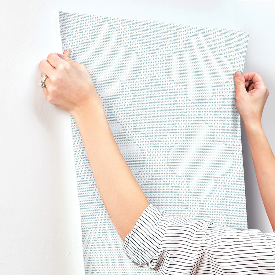 ernest-blue-quilted-quatrefoil-wallpaper-york-wallcoverings-4135-27289 - York Wallcoverings Wallpaper