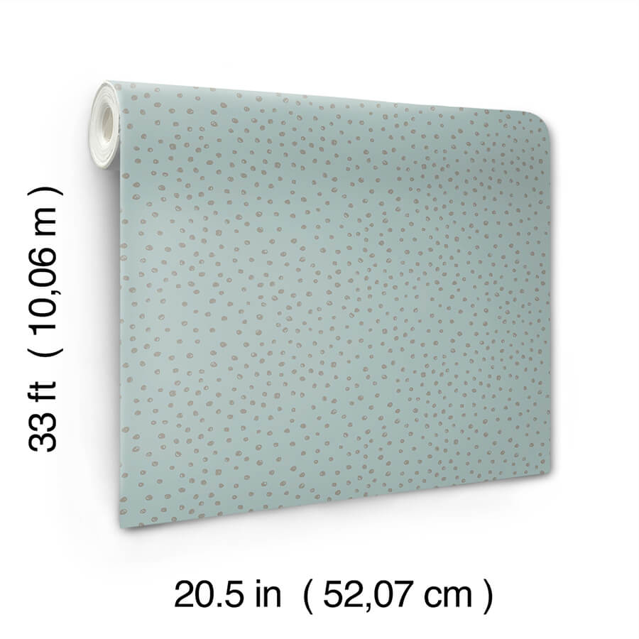 cassie-light-blue-petite-polka-wallpaper-york-wallcoverings-4135-27305 - York Wallcoverings Wallpaper