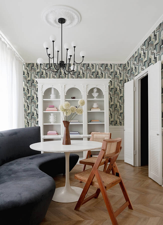 tulum-denim-surreal-shapes-wallpaper-york-wallcoverings-4135-72702 - York Wallcoverings Wallpaper