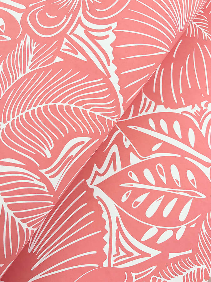 idalia-coral-floral-flamingo-wallpaper-york-wallcoverings-4135-72717 - York Wallcoverings Wallpaper