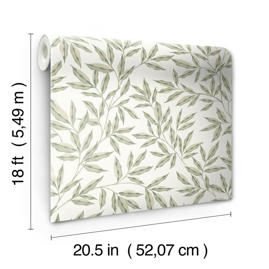 clj-rowan-green-peel-and-stick-wallpaper-york-wallcoverings-cj6294 - York Wallcoverings Wallpaper