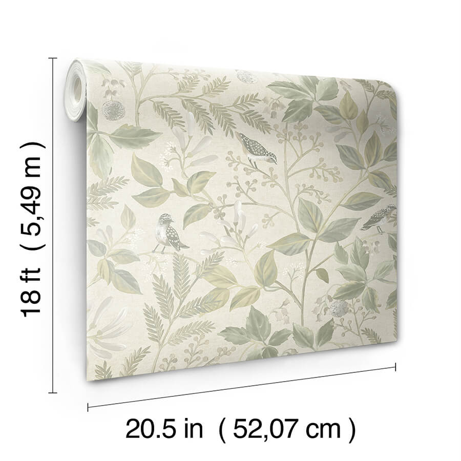 clj-emerson-sage-peel-and-stick-wallpaper-york-wallcoverings-cjs6339 - York Wallcoverings Wallpaper