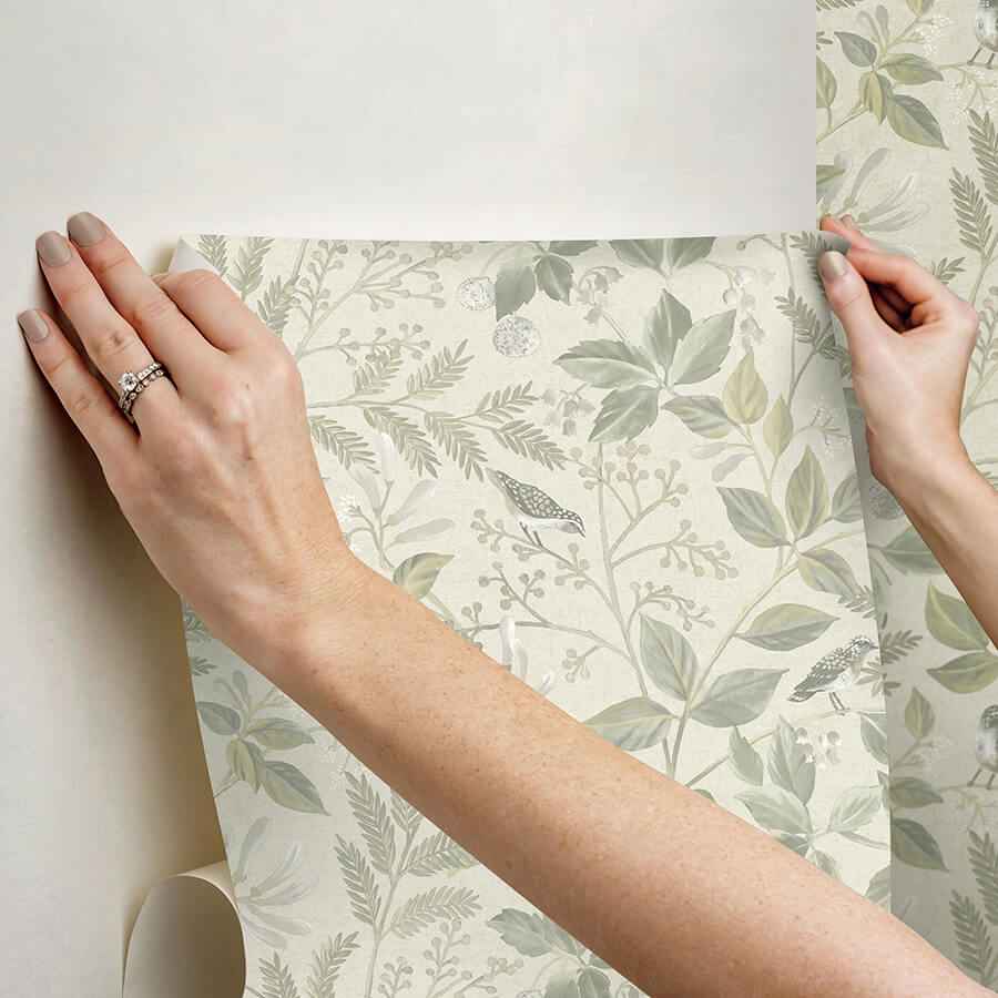 Emerson Honeydew Peel & Stick Wallpaper - York Wallcoverings - CJS6339 - York Wallcoverings Wallpaper