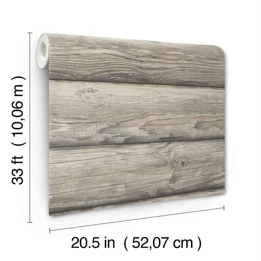 Bunkhouse Ash Wallpaper - York Wallcoverings - 4142-72619 - York Wallcoverings Wallpaper