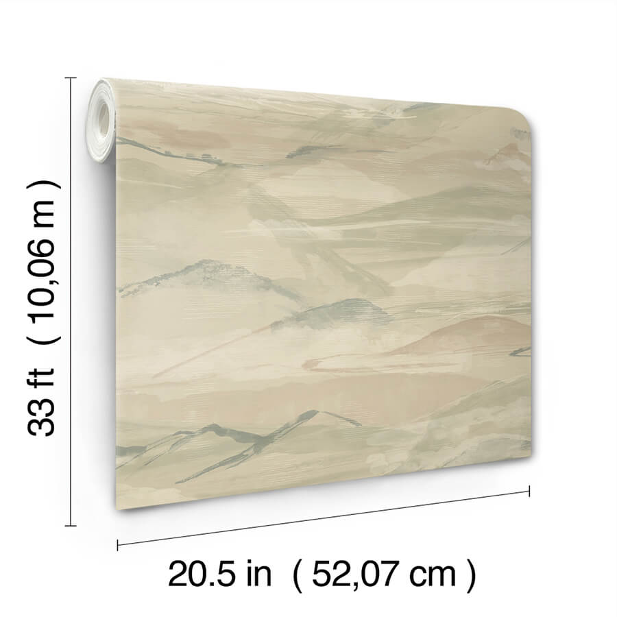 bozeman-mountains-moss-wallpaper-york-wallcoverings-4142-72624 - York Wallpaper Wallpaper