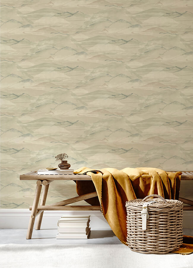 bozeman-mountains-moss-wallpaper-york-wallcoverings-4142-72624 - York Wallpaper Wallpaper