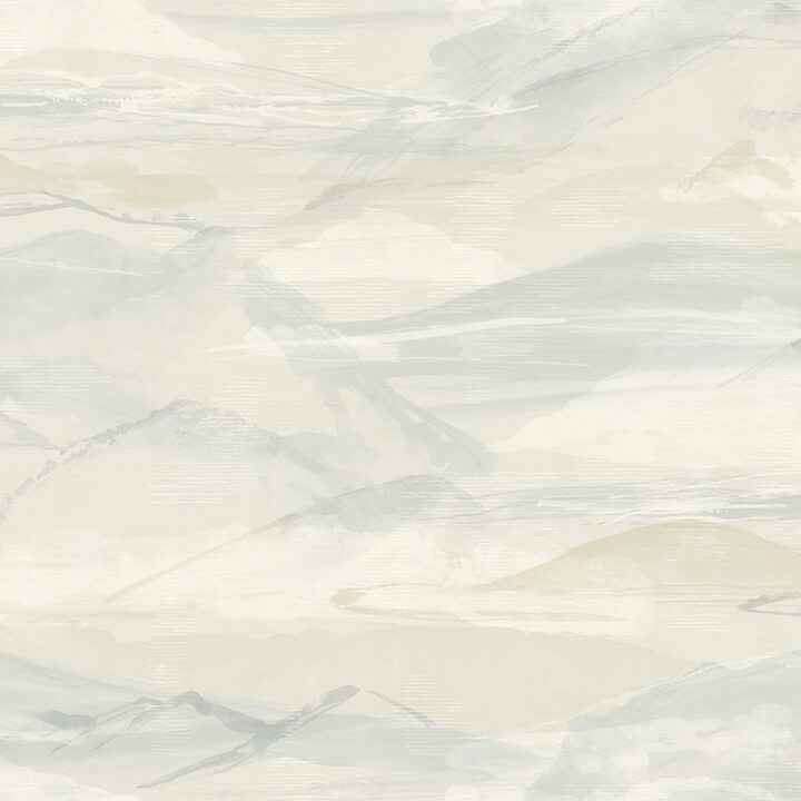 Bozeman Mountains Sky Blue Wallpaper - York Wallcoverings - 4142-72625