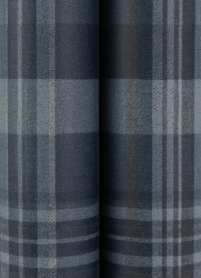 dutton-plaid-indigo-wallpaper-york-wallcoverings-4142-72635 - York Wallcoverings Wallpaper