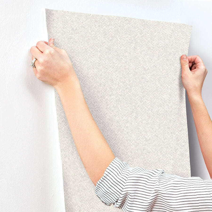 woven-basket-white-wallpaper-york-wallcoverings-4142-72643 - York Wallcoverings Wallpaper