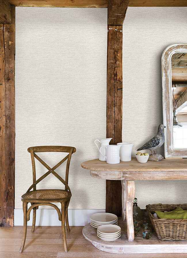 Plaited Grass White Wallpaper - York Wallcoverings - 4142-72651 - York Wallcoverings Wallpaper