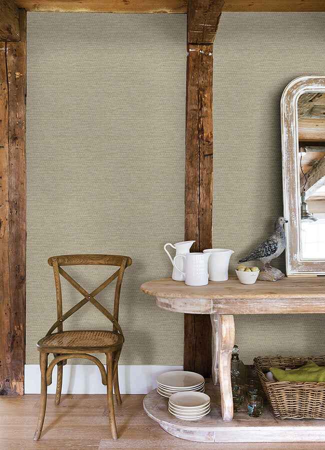 Plaited Grass Sage Wallpaper - York Wallcoverings - 4142-72653 - York Wallcoverings Wallpaper