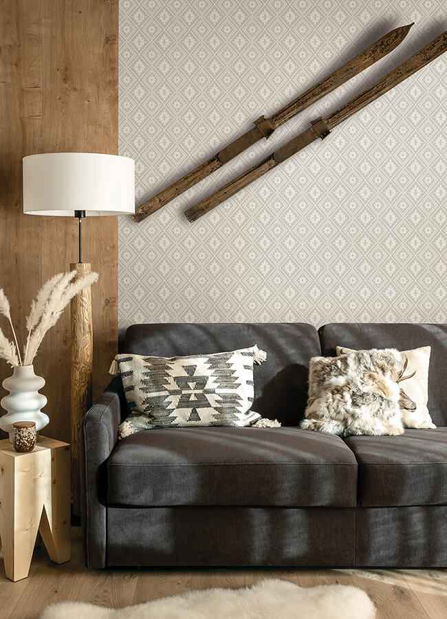 Camp Blanket Cream Wallpaper - York Wallcoverings - 4142-72661 - York Wallcoverings Wallpaper
