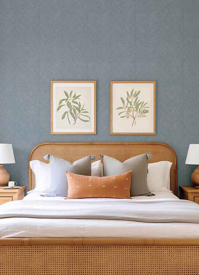 Kallam Light Blue Chevron Wallpaper - York Wallcoverings - 4155-27319