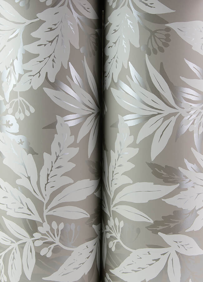 anita-pewter-woodland-floral-wallpaper-york-wallcoverings-4155-27327 - York Wallcoverings Wallpaper