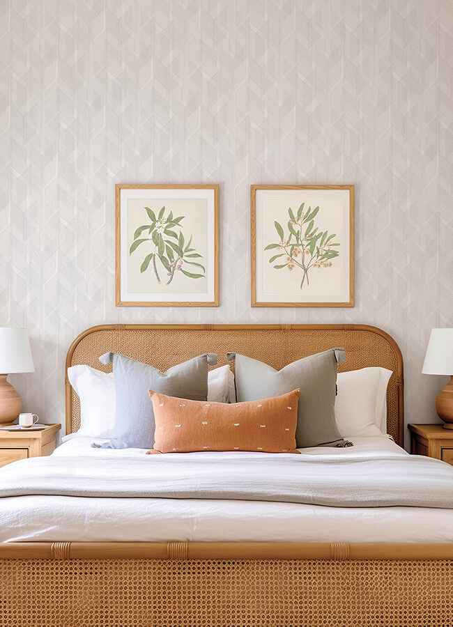 Bryant Silver Crosshatch Wallpaper - York Wallcoverings - 4155-27338 - York Wallcoverings Wallpaper