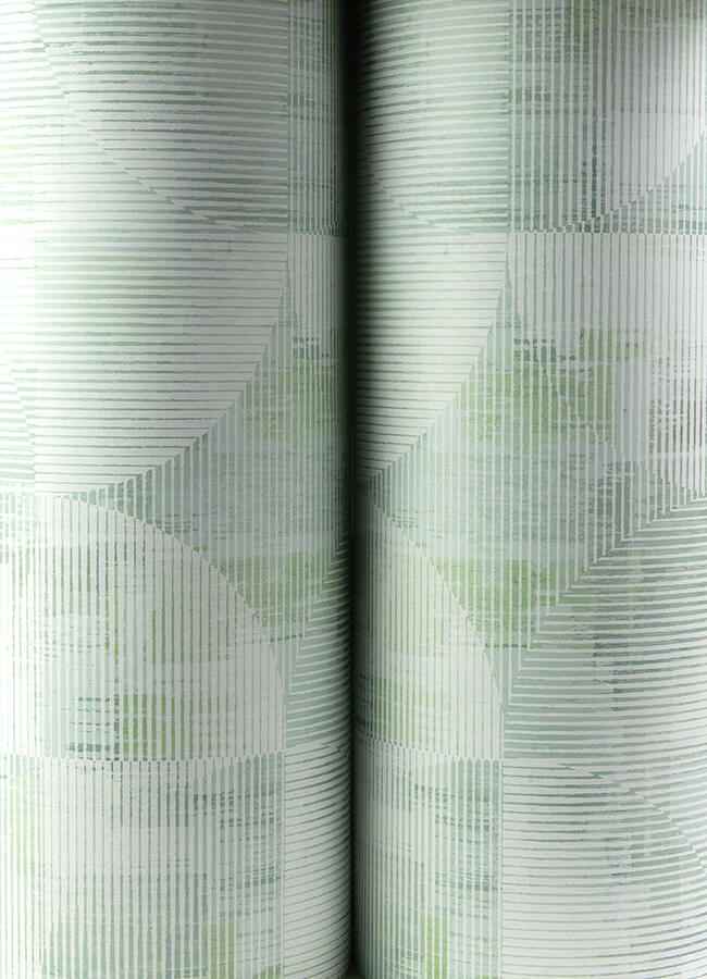 Woodbine Sage Abstract Geometric Wallpaper - York Wallcoverings - 4155-27340 - York Wallcoverings Wallpaper