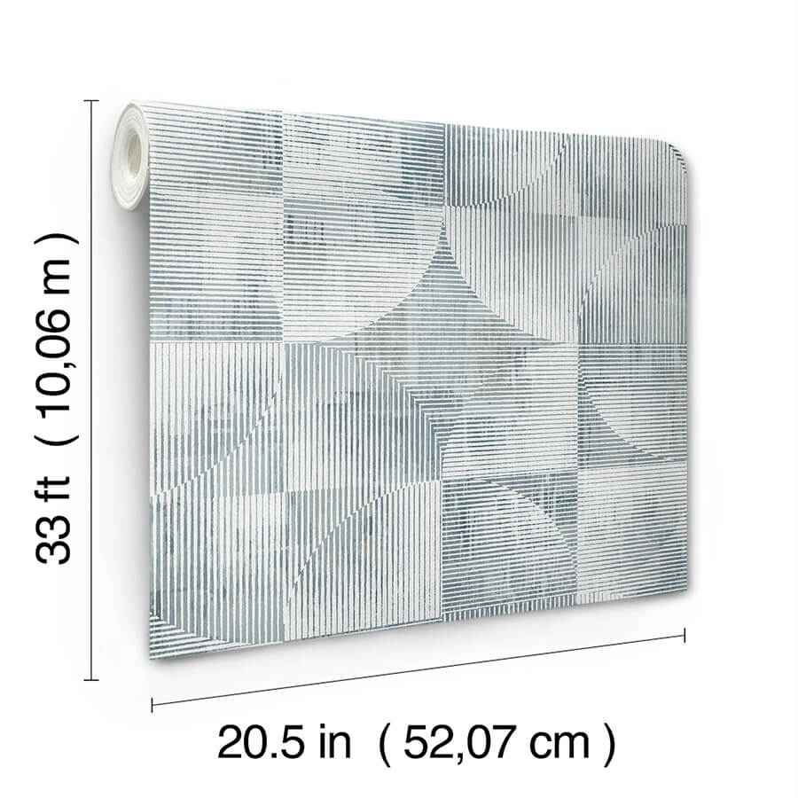 Woodbine Slate Abstract Geometric Wallpaper - York Wallcoverings - 4155-27343 - York Wallcoverings Wallpaper