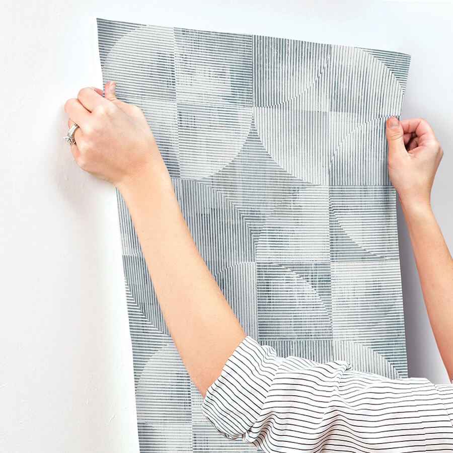 Woodbine Slate Abstract Geometric Wallpaper - York Wallcoverings - 4155-27343 - York Wallcoverings Wallpaper