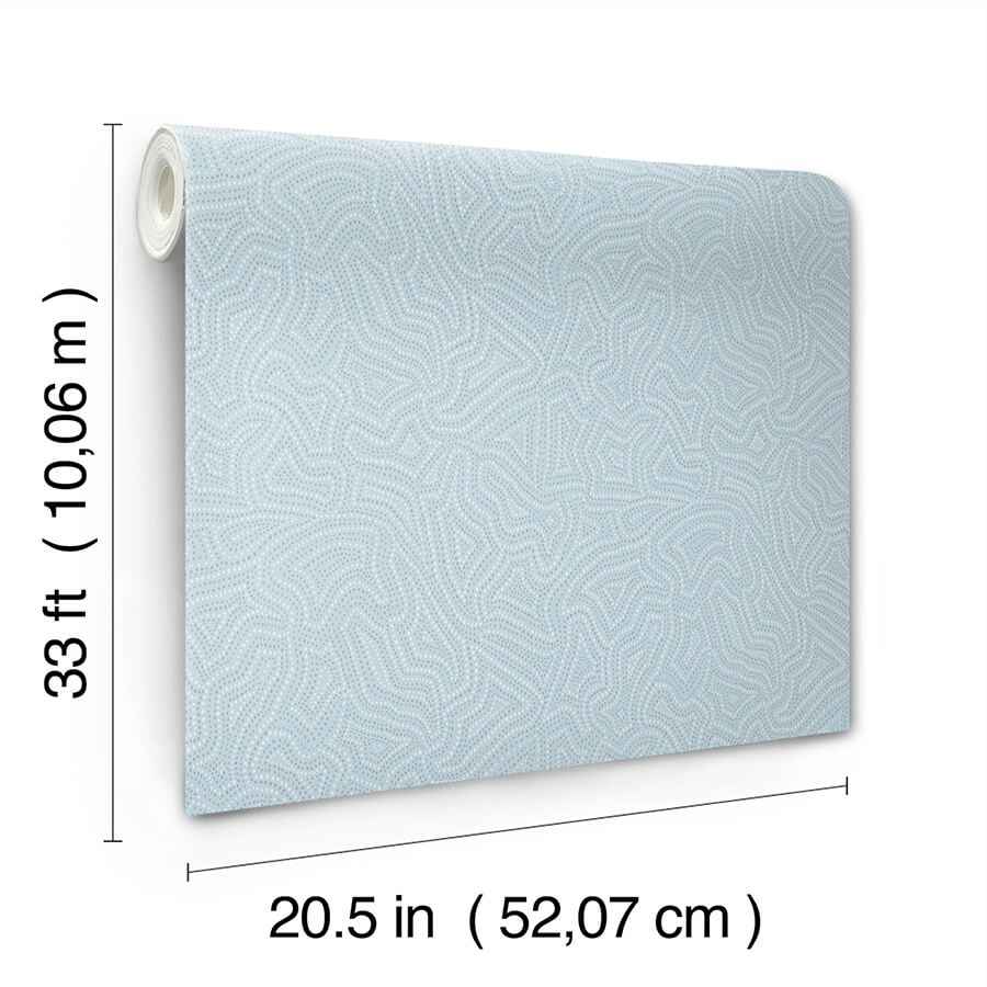 Hollenback Light Blue Dotted Abstract Wallpaper - York Wallcoverings - 4155-27348 - York Wallcoverings Wallpaper