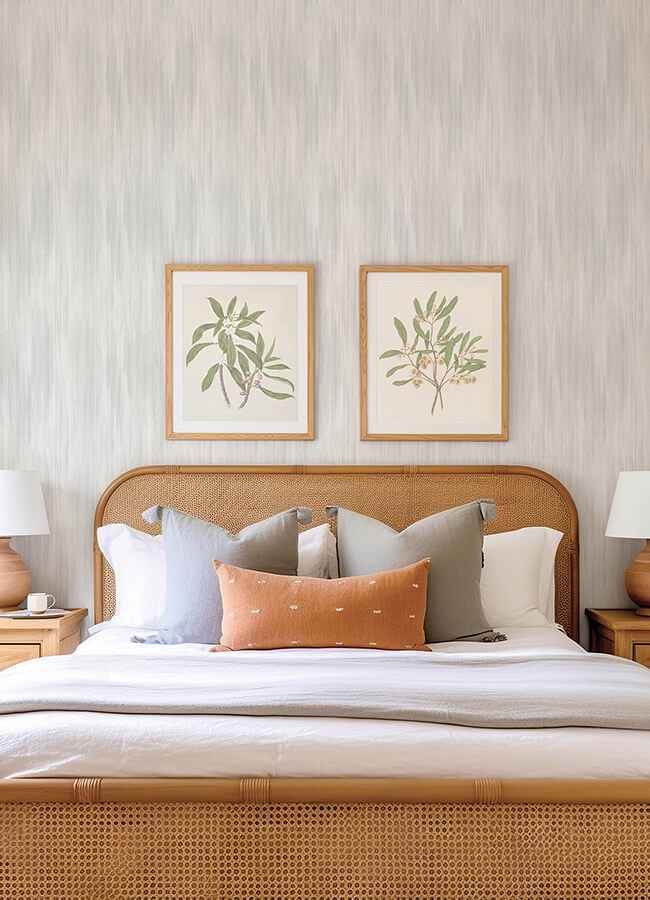 Elysian Stone Ikat Wallpaper - York Wallcoverings - 4155-27351 - York Wallcoverings Wallpaper