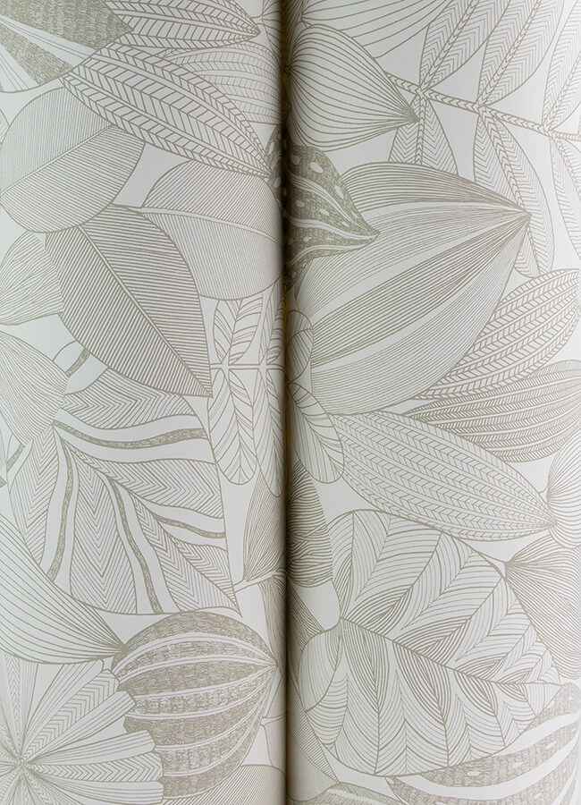 Mathias Taupe Botanical Wallpaper - York Wallcoverings - 4155-72808 - York Wallcoverings Wallpaper