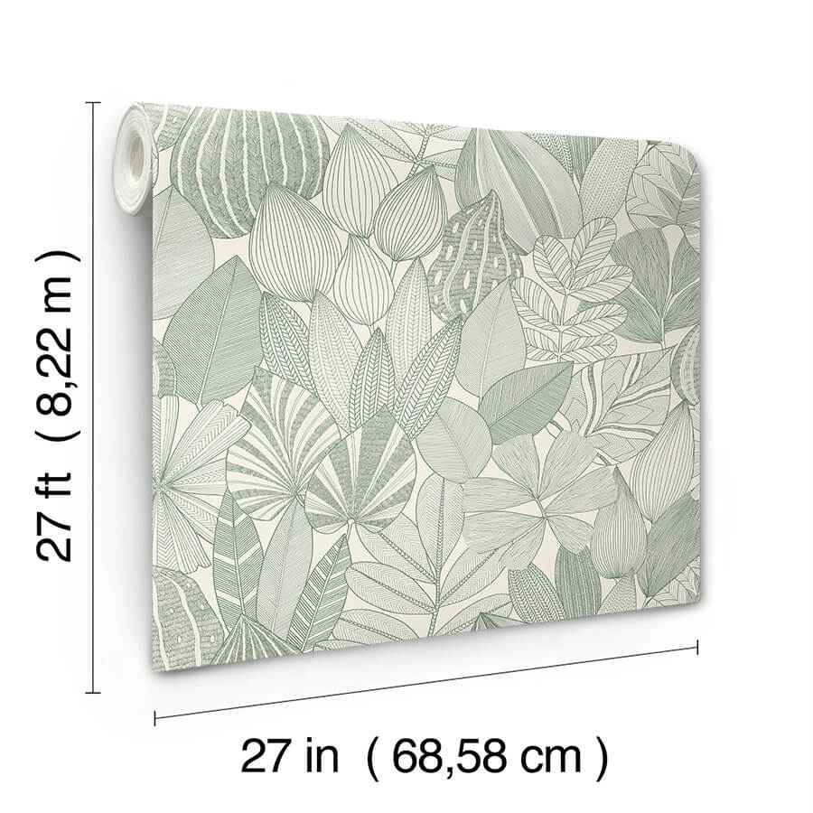 Mathias Green Botanical Wallpaper - York Wallcoverings - 4155-72811 - York Wallcoverings Wallpaper