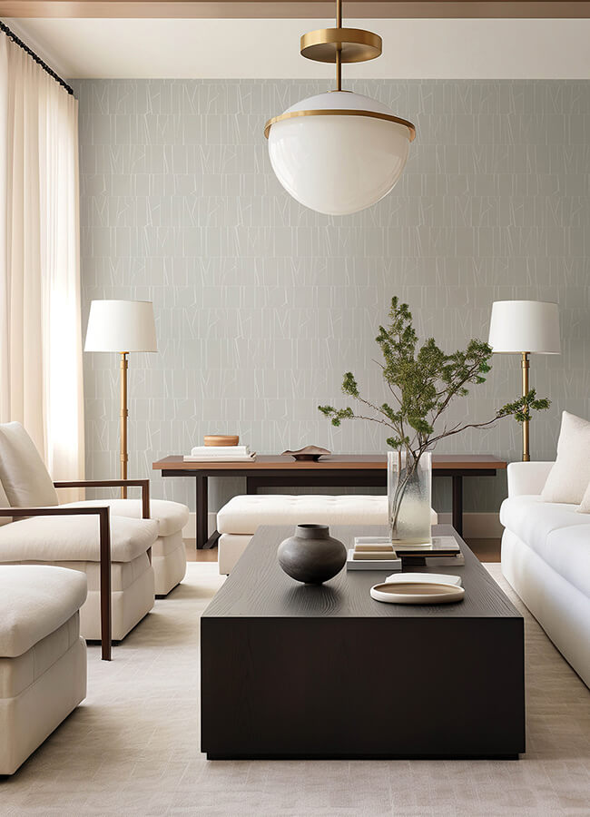 huntington-silver-geometric-stripe-wallpaper-york-wallcoverings-4155-72819 - York Wallcoverings Wallpaper