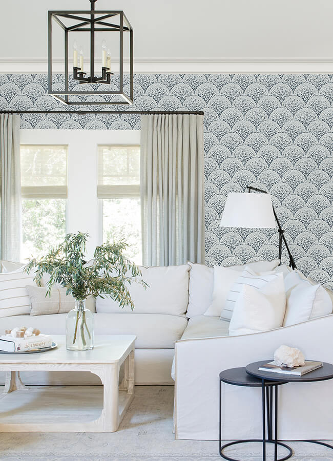 rowan-blue-peel-and-stick-wallpaper-york-wallcoverings-nus6371 - York Wallcoverings Wallpaper