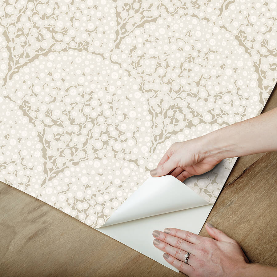 rowan-taupe-peel-and-stick-wallpaper-york-wallcoverings-nus6372 - York Wallcoverings Wallpaper