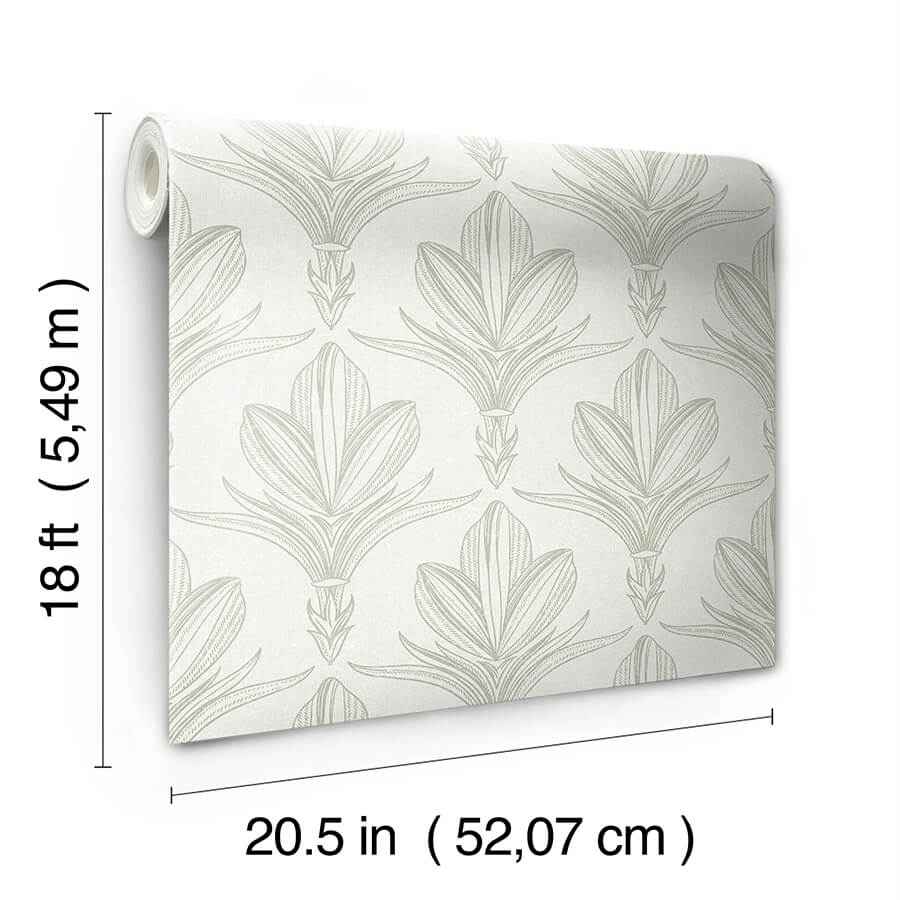 Larkyn Green Peel & Stick Wallpaper - York Wallcoverings - NUS6375 - York Wallcoverings Wallpaper