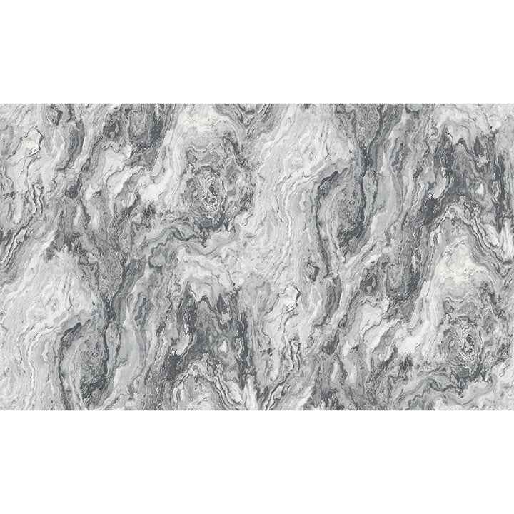 Star Charcoal Marble Wallpaper - York Wallcoverings - 4168-15533