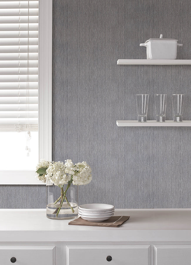 sunshower-grey-stria-wallpaper-york-wallcoverings-4168-16639 - York Wallpaper Wallpaper