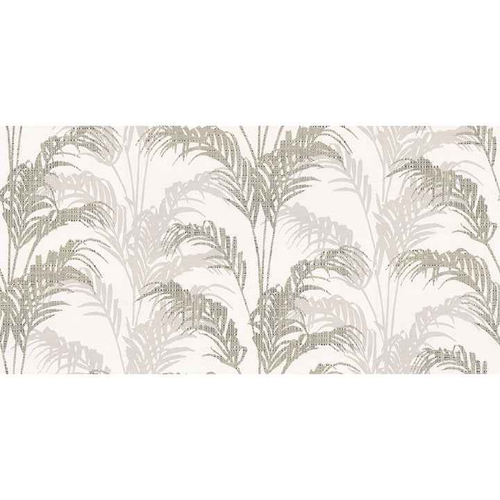 Rattan Silver Palm Wallpaper - York Wallcoverings - 4168-17737